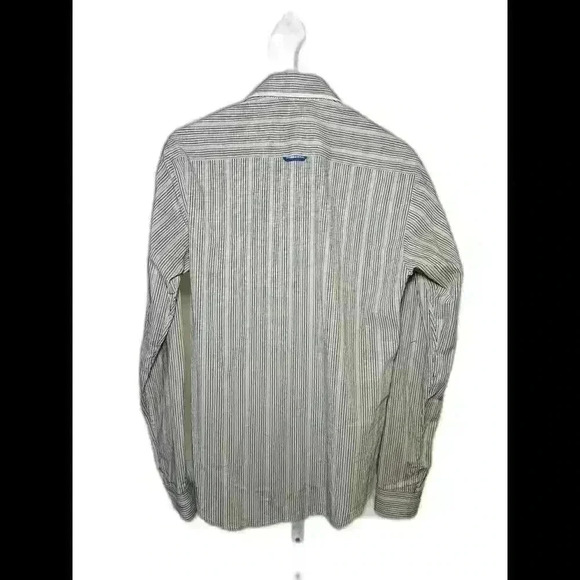 Ismail Farid Striped Long Sleeve Shirt for Men S - Picture 3 of 3